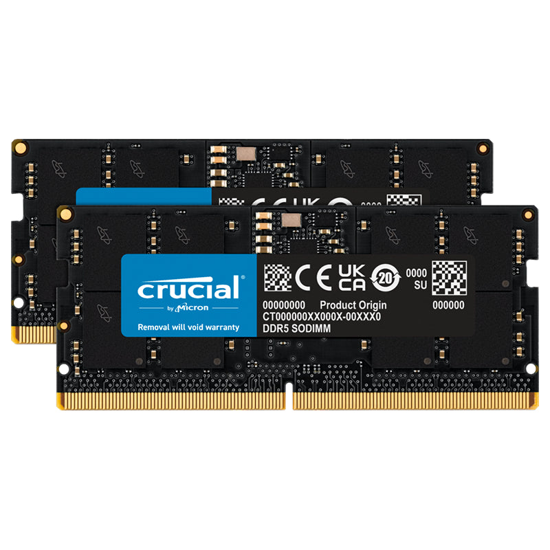 Crucial 32GB (2x 16GB) DDR5 5600MHz SODIMM Laptop Memory – Mwave