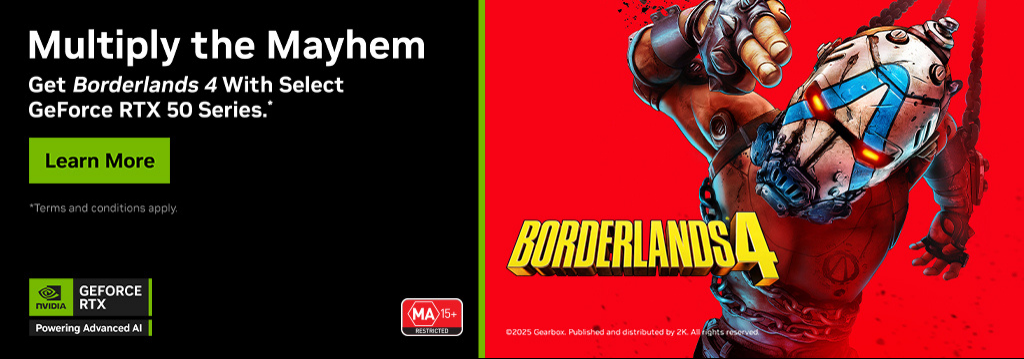 Get BORDERLANDS 4 with select GeForce RTX 50 Series