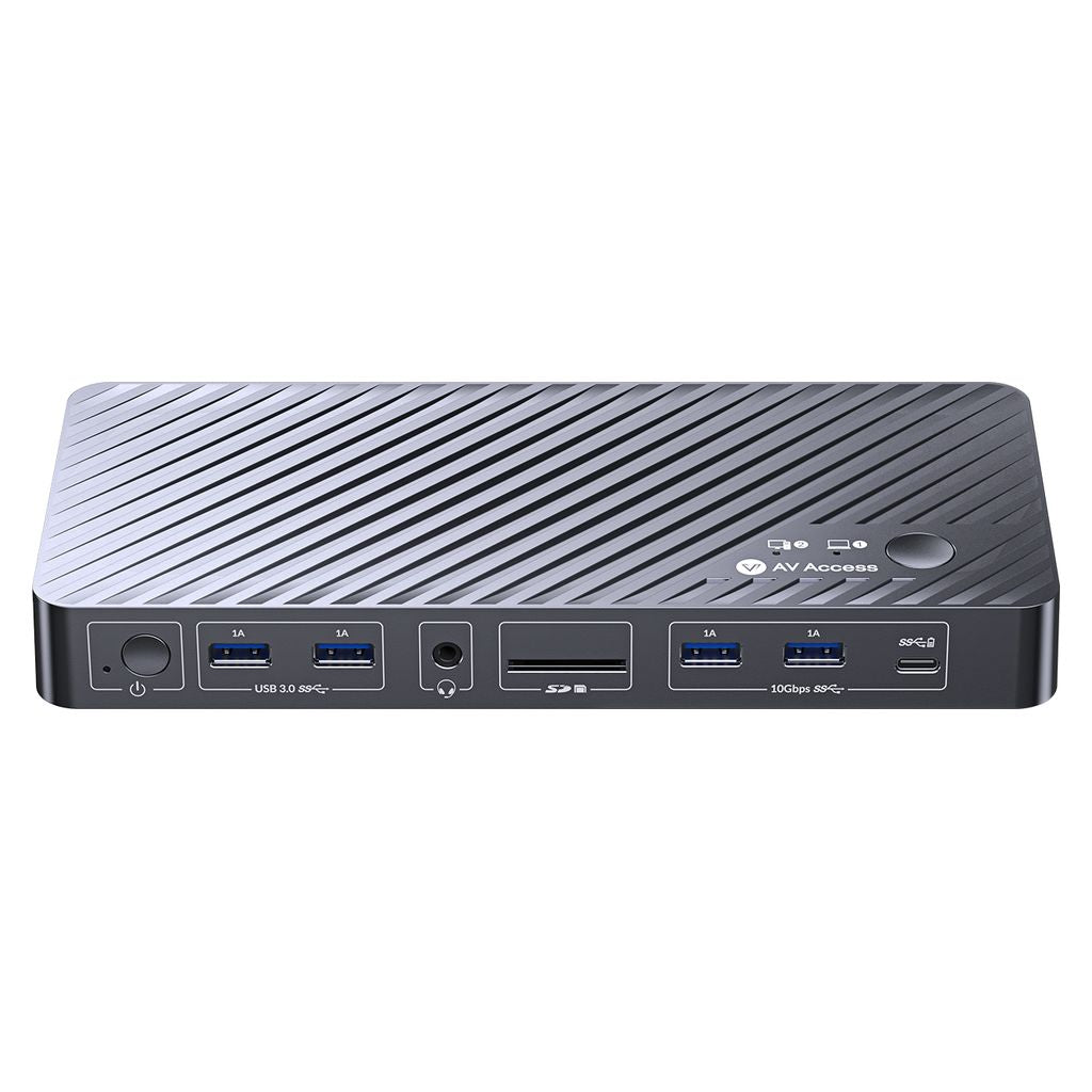 AV Access iDock M10 USB-C Dual Monitor KVM Switch Docking Station for MacBook &