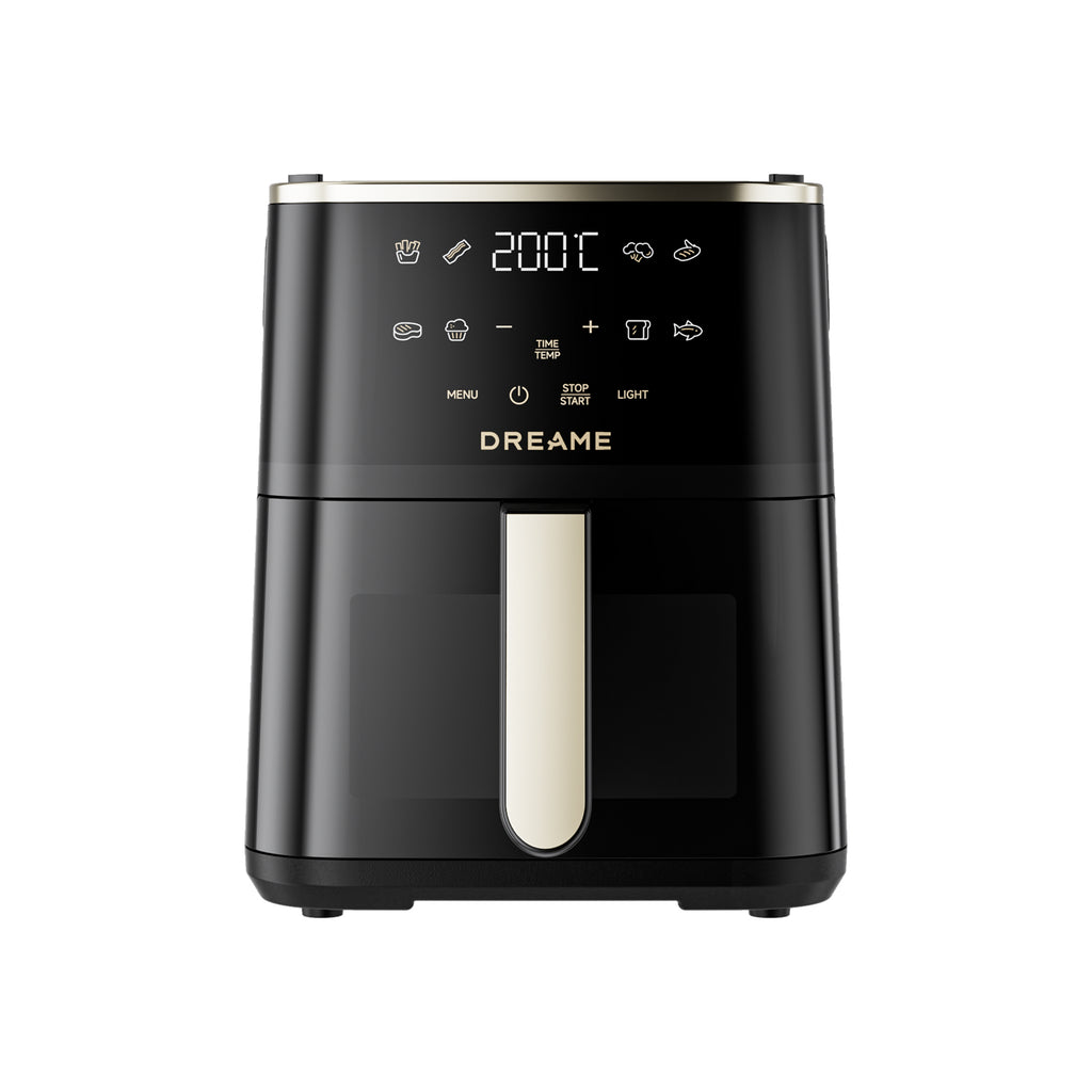 Dreame AG10 Air Fryer with 2-in-1 Air Frying & Grilling - Black