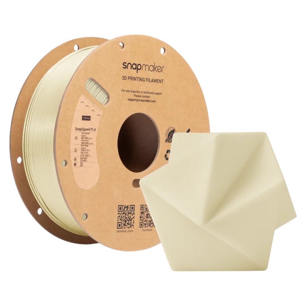 Snapmaker SnapSpeed 1kg PLA Filament with RFID - Cream