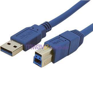Astrotek USB 3.0 A-B Cable Blue 1m(AT-USB3-AB-1M) - 1
