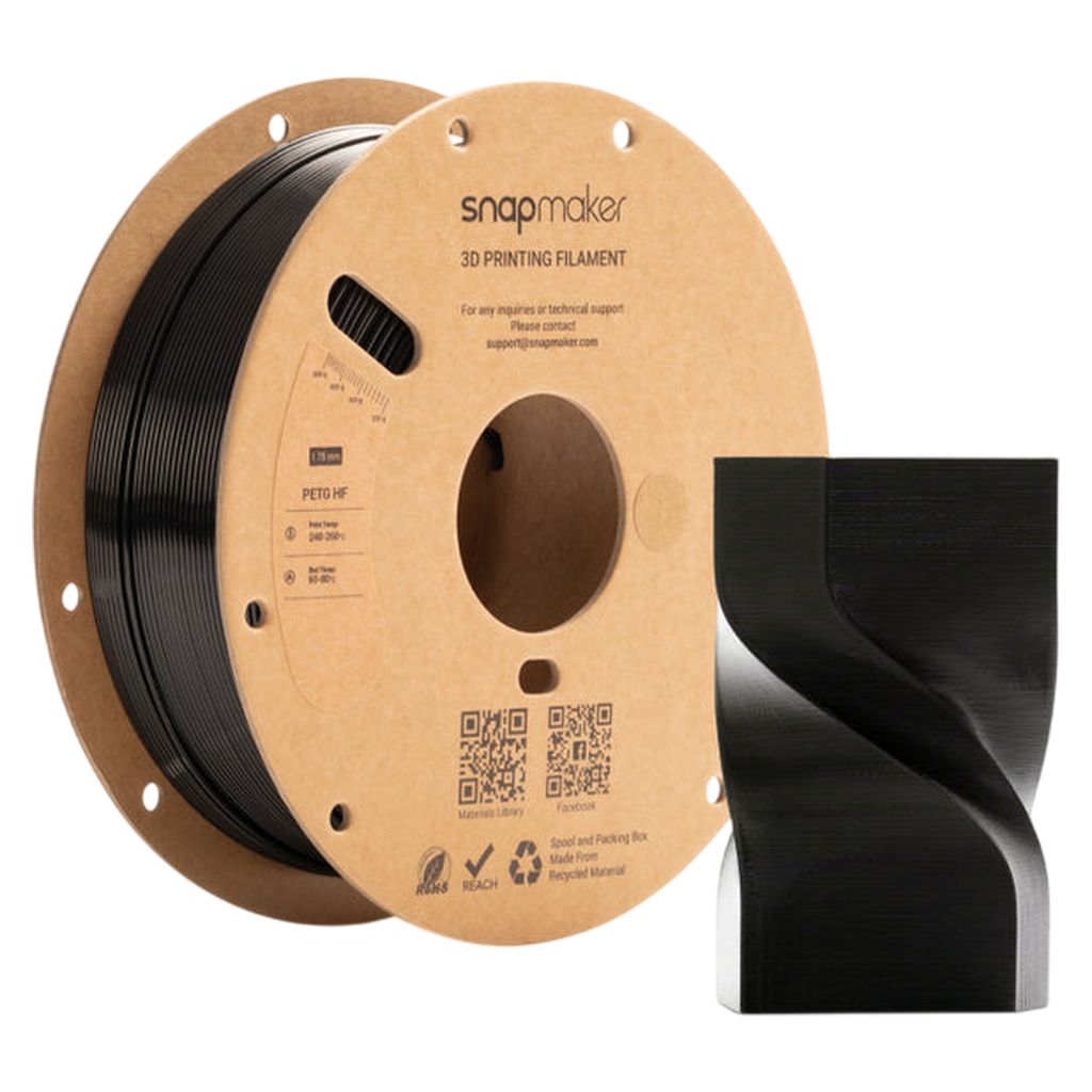 Snapmaker 1kg PETG HF Filament with RFID - Black
