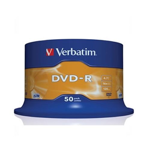 Verbatim 16x DVD-R Disc 4.7GB 50pcs Spindle(BMDVER16XDVRW50) - 1