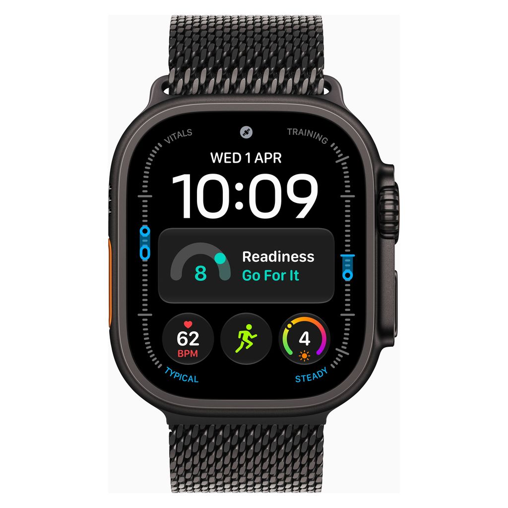 Apple Watch Ultra 4 49mm Black Titanium Case GPS + Cellular Milanese Loop (S)