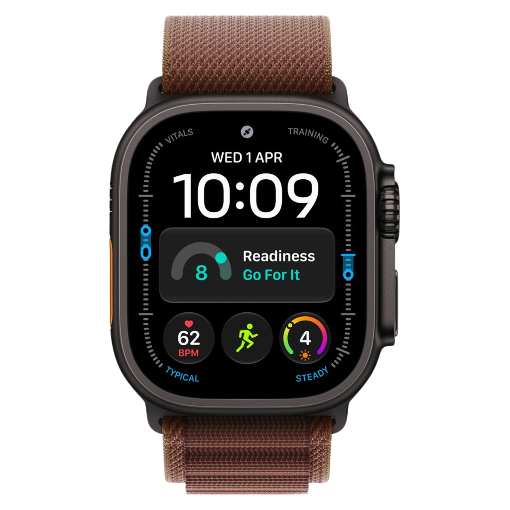 Apple Watch Ultra 4 49mm Black Titanium GPS + Cellular Burgundy Alpine Loop (L)