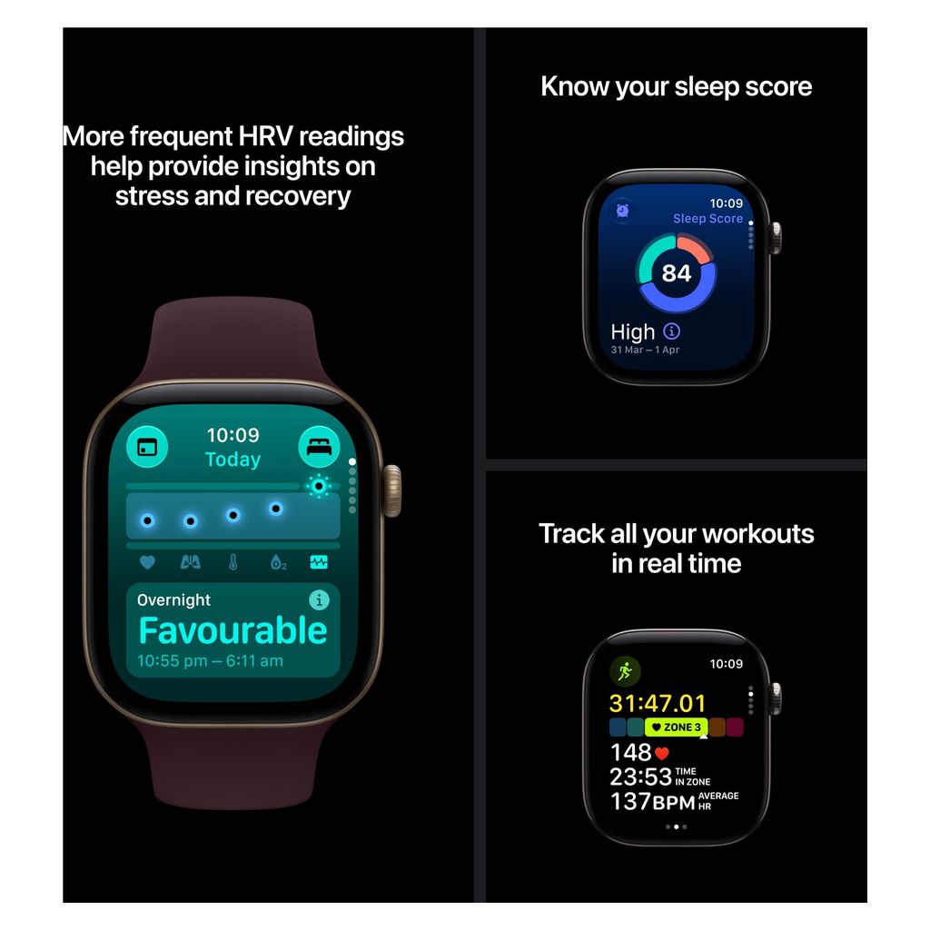 Apple Watch Series 12 42mm Space Grey Aluminium GPS Navy Blue Sport Band (S/M)