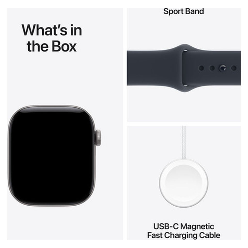 Apple Watch Series 12 42mm Space Grey Aluminium GPS Navy Blue Sport Band (M/L)