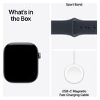 Apple Watch Series 12 42mm Space Grey Aluminium GPS Navy Blue Sport Band (M/L)