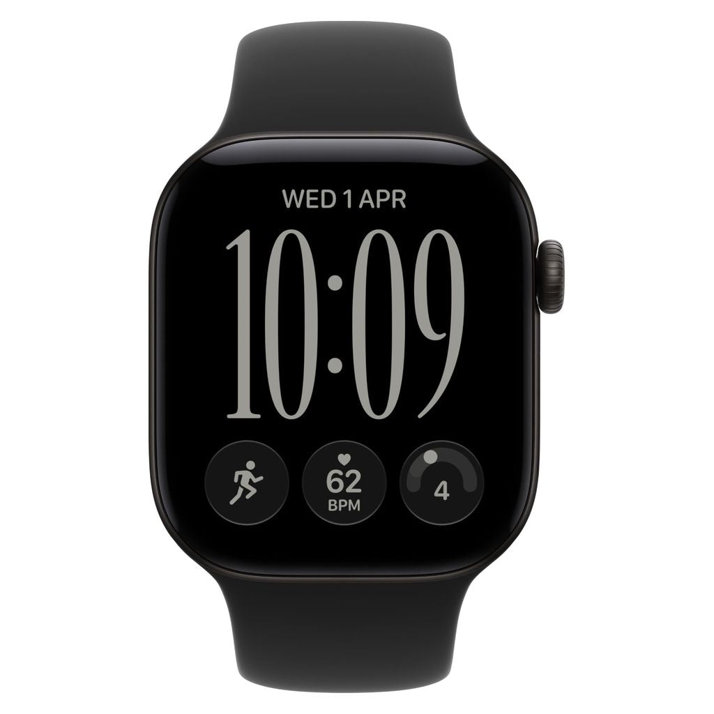 Apple Watch Series 12 42mm Black Aluminium Case GPS Black Sport Band (M/L)