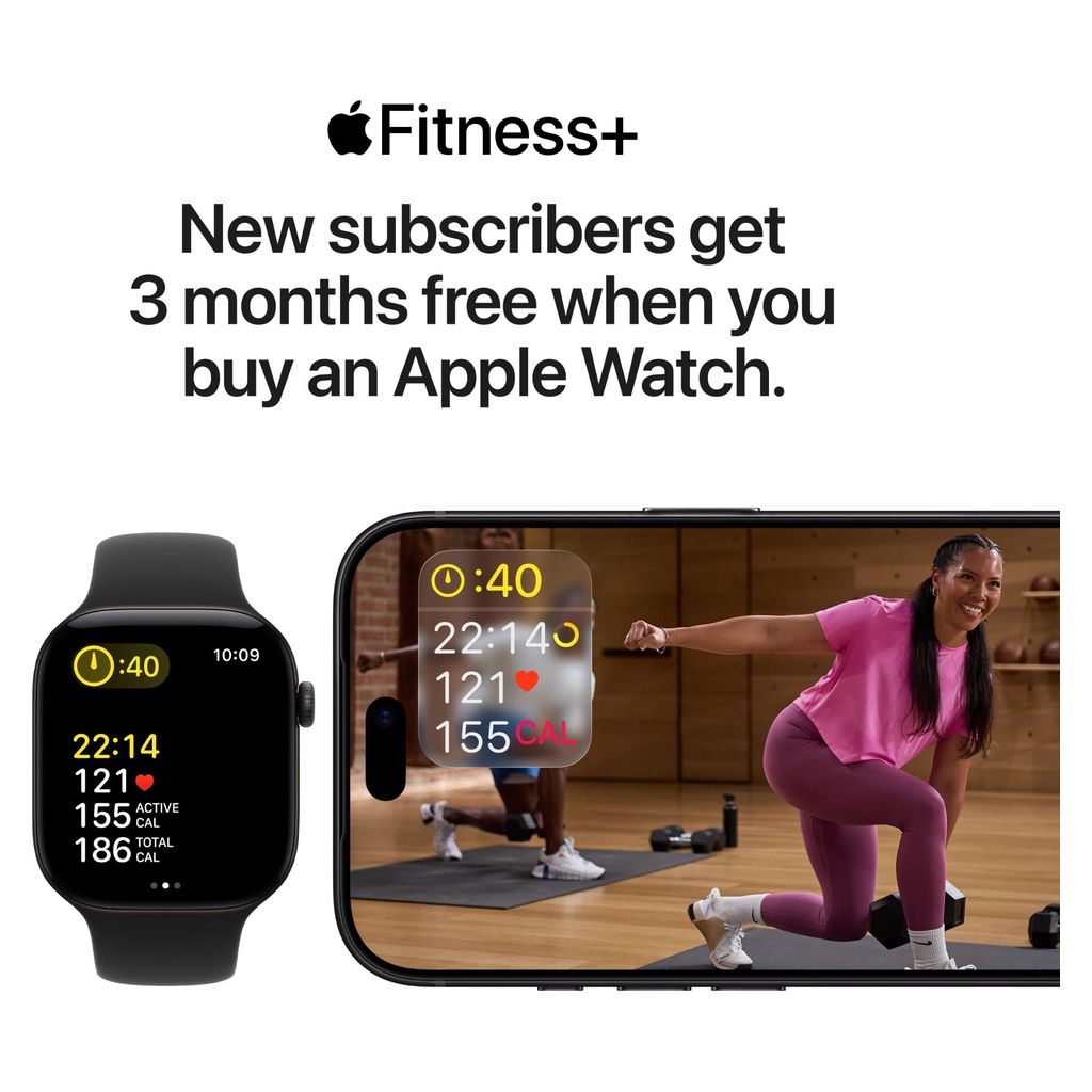 Apple Watch Series 12 42mm Black Aluminium Case GPS Black Sport Band (M/L)