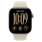 Apple Watch Series 12 42mm Light Gold Aluminium Case GPS Sand Sport Band (S/M)