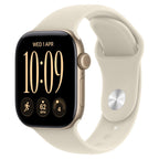 Apple Watch Series 12 42mm Light Gold Aluminium Case GPS Sand Sport Band (S/M)