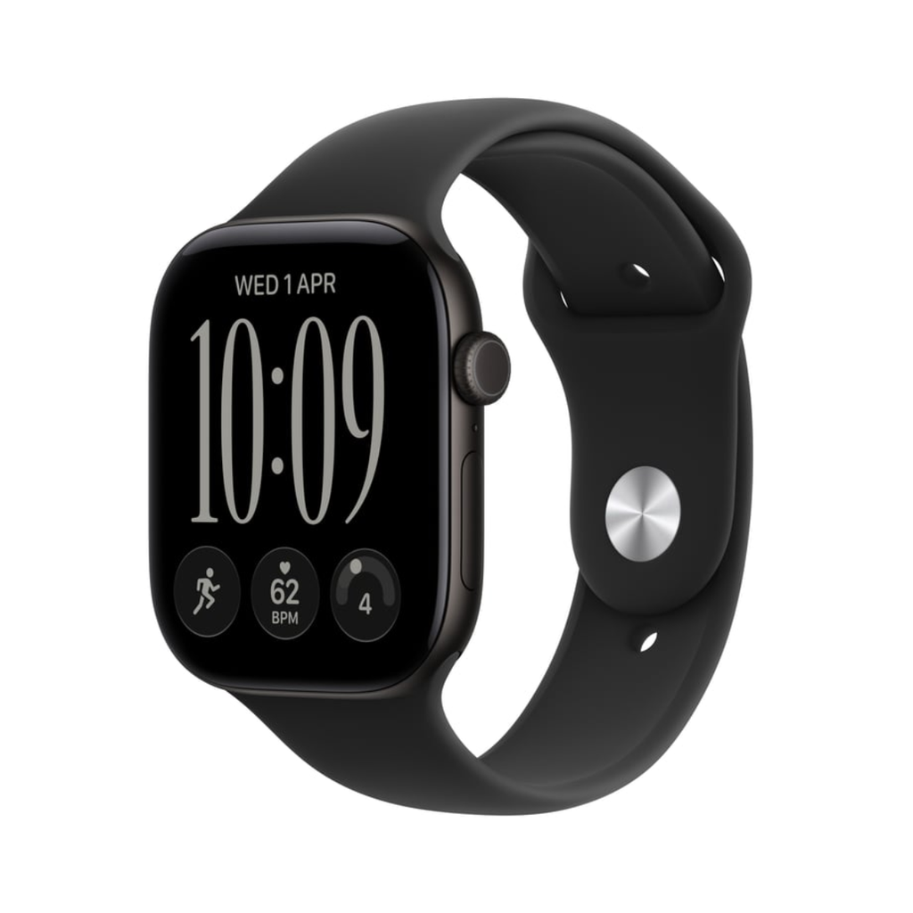 Apple Watch Series 12 46mm Black Aluminium Case GPS Black Sport Band (S/M)