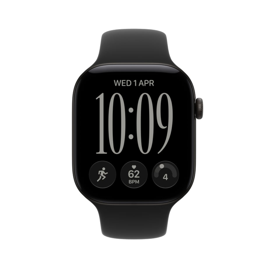 Apple Watch Series 12 46mm Black Aluminium Case GPS Black Sport Band (S/M)