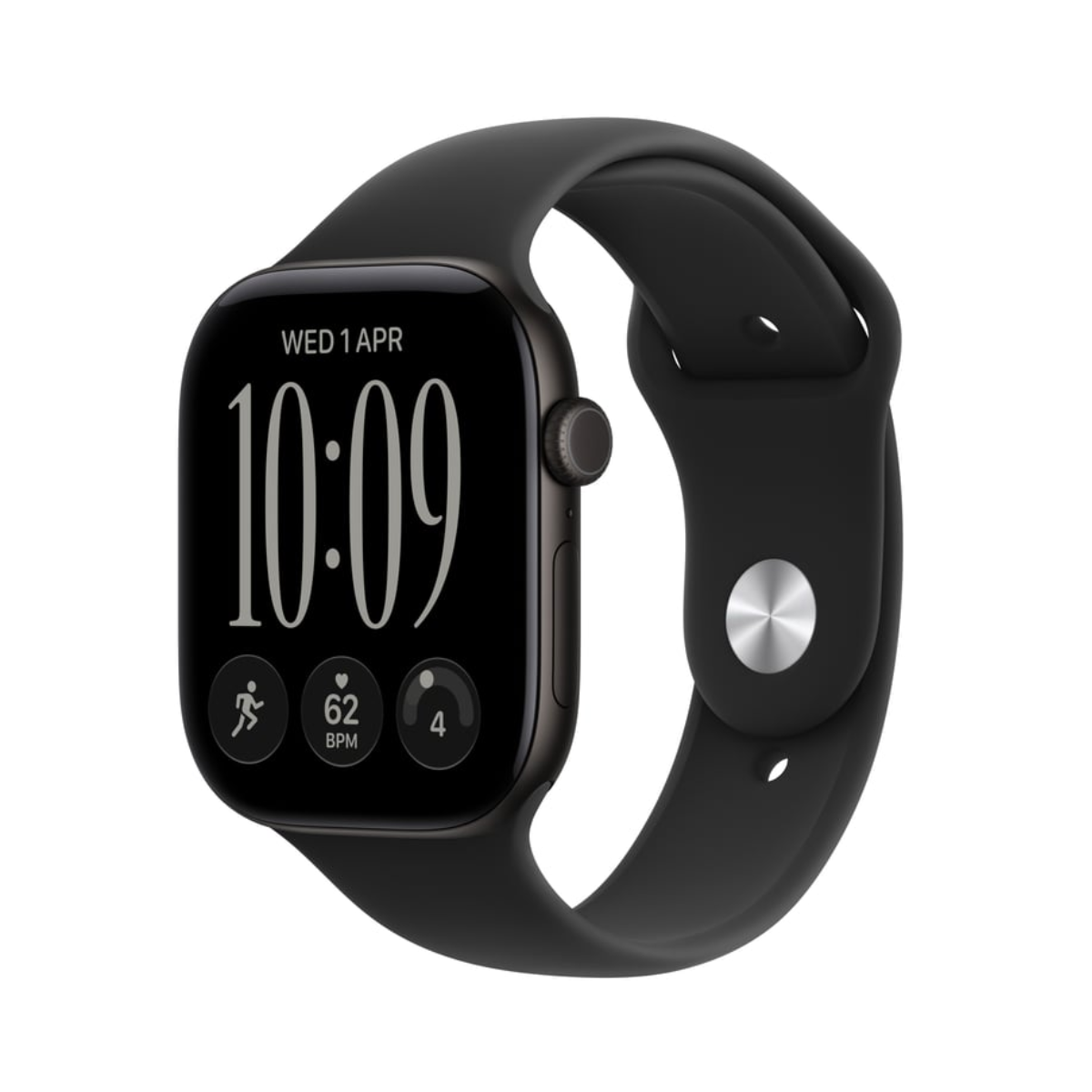 Apple Watch Series 12 46mm Black Aluminium Case GPS Black Sport Band (M/L)