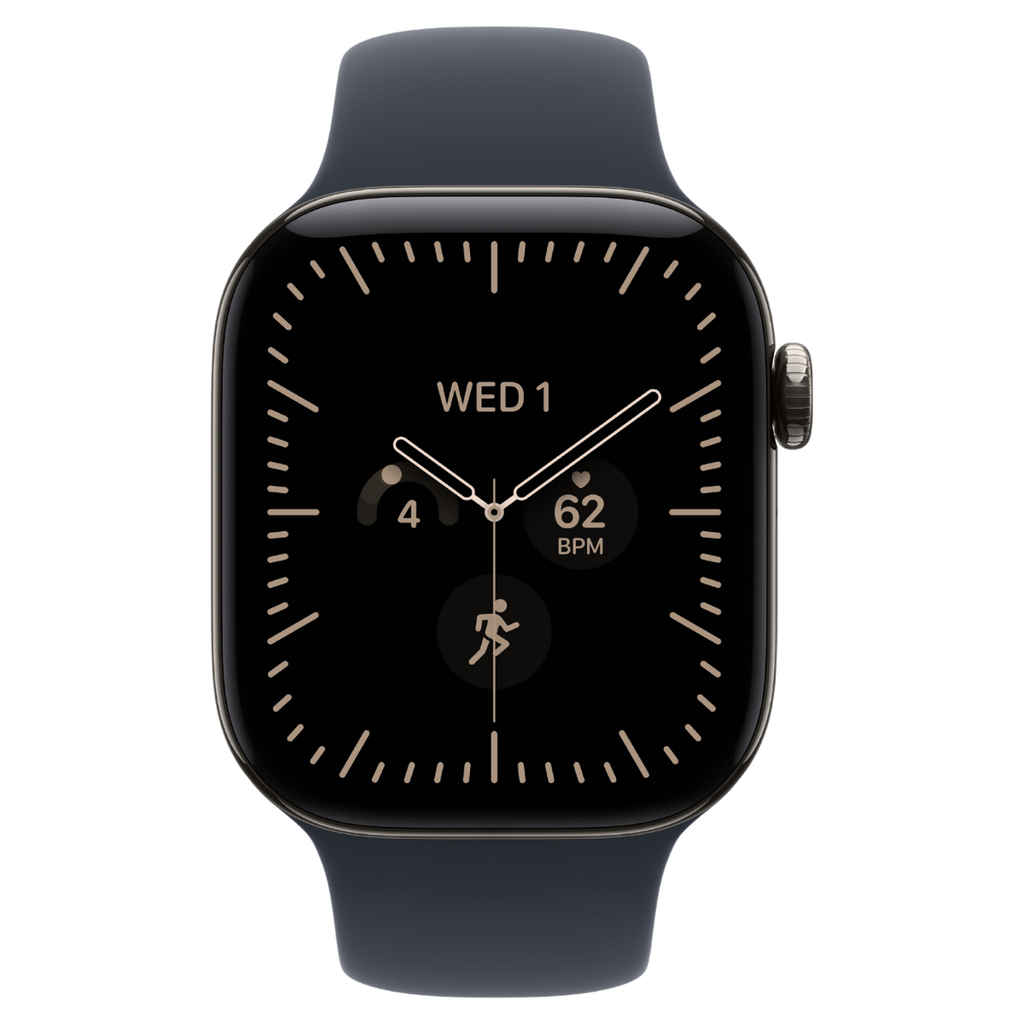 Apple Watch Series 12 42mm Natural Titanium Case GPS + Cellular Sport Band (M/L)