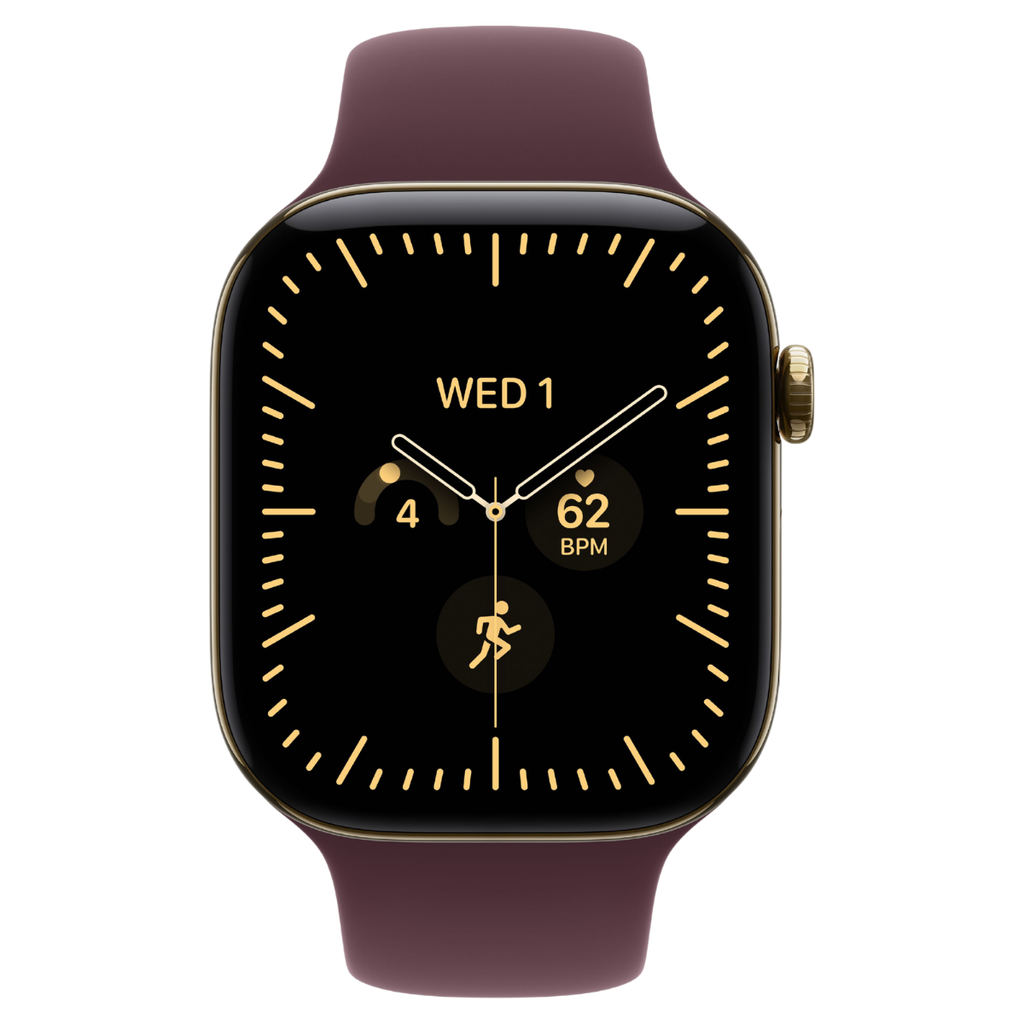 Apple Watch Series 12 42mm Radiant Gold Titanium GPS + Cellular Sport Band (S/M)