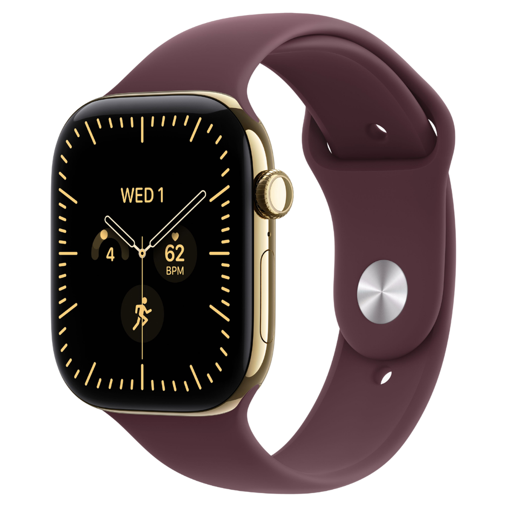 Apple Watch Series 12 42mm Radiant Gold Titanium GPS + Cellular Sport Band (S/M)
