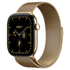 Apple Watch Series 12 42mm Radiant Gold Titanium GPS + Cellular Milanese Loop