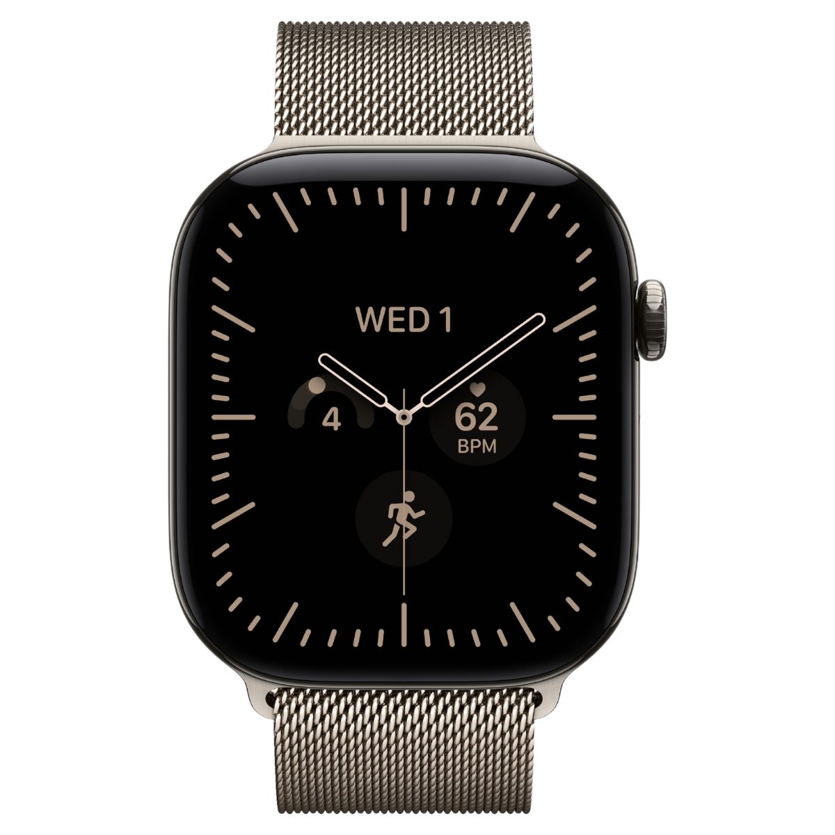 Apple Watch Series 12 46mm Natural Titanium GPS + Cellular Milanese Loop (M/L)