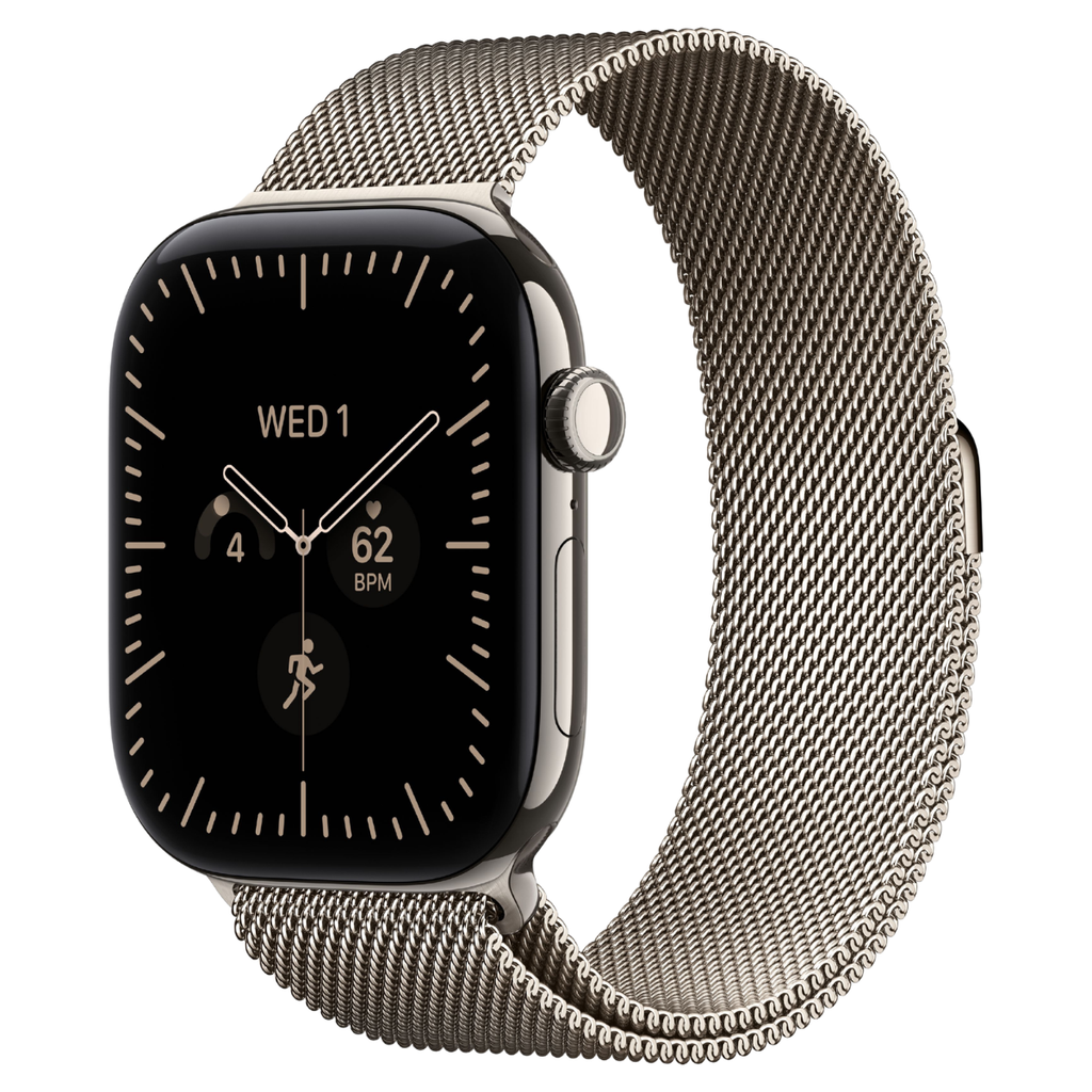 Apple Watch Series 12 46mm Natural Titanium GPS + Cellular Milanese Loop (M/L)