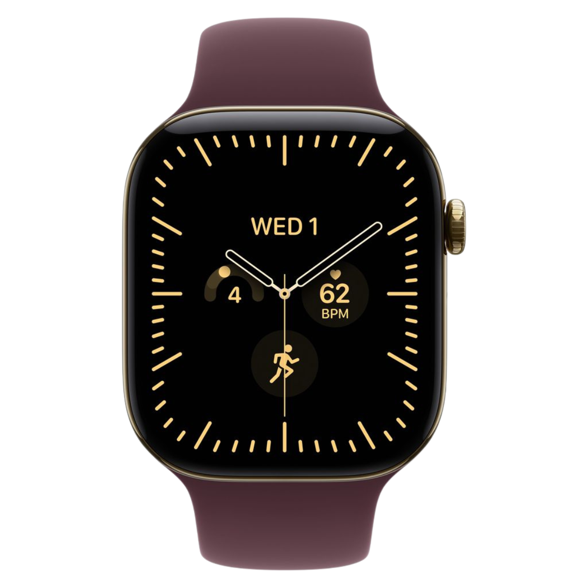Apple Watch Series 12 46mm Radiant Gold Titanium GPS + Cellular Sport Band (S/M)