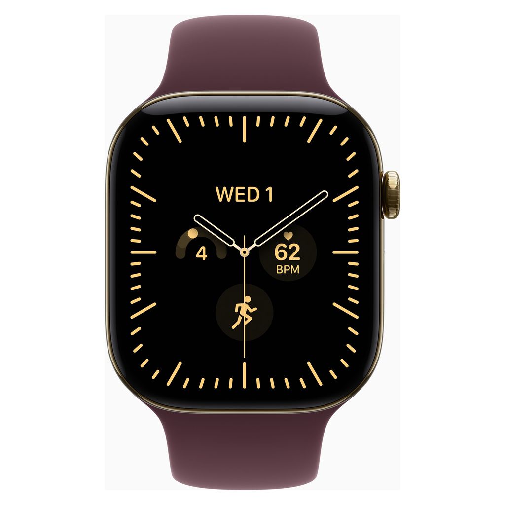 Apple Watch Series 12 46mm Radiant Gold Titanium GPS + Cellular Sport Band (M/L)