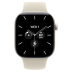 Apple Watch Series 12 GPS + Cellular 42mm Pearl White Ceramic Case with Sand Sport Band - S/M
