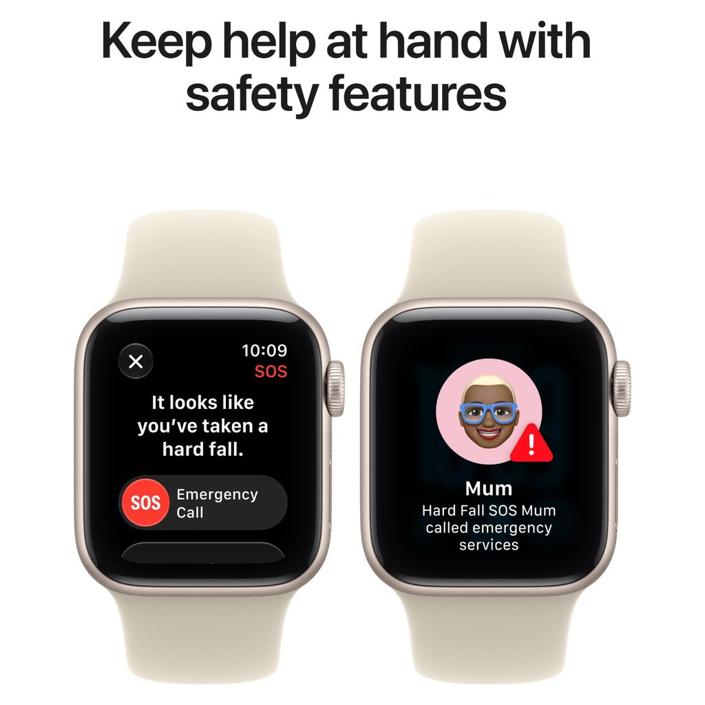 Apple Watch SE 3 40mm Starlight Aluminium Case GPS Sand Sport Band (S/M)
