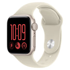 Apple Watch SE 3 44mm Starlight Aluminium Case GPS Sand Sport Band (S/M)