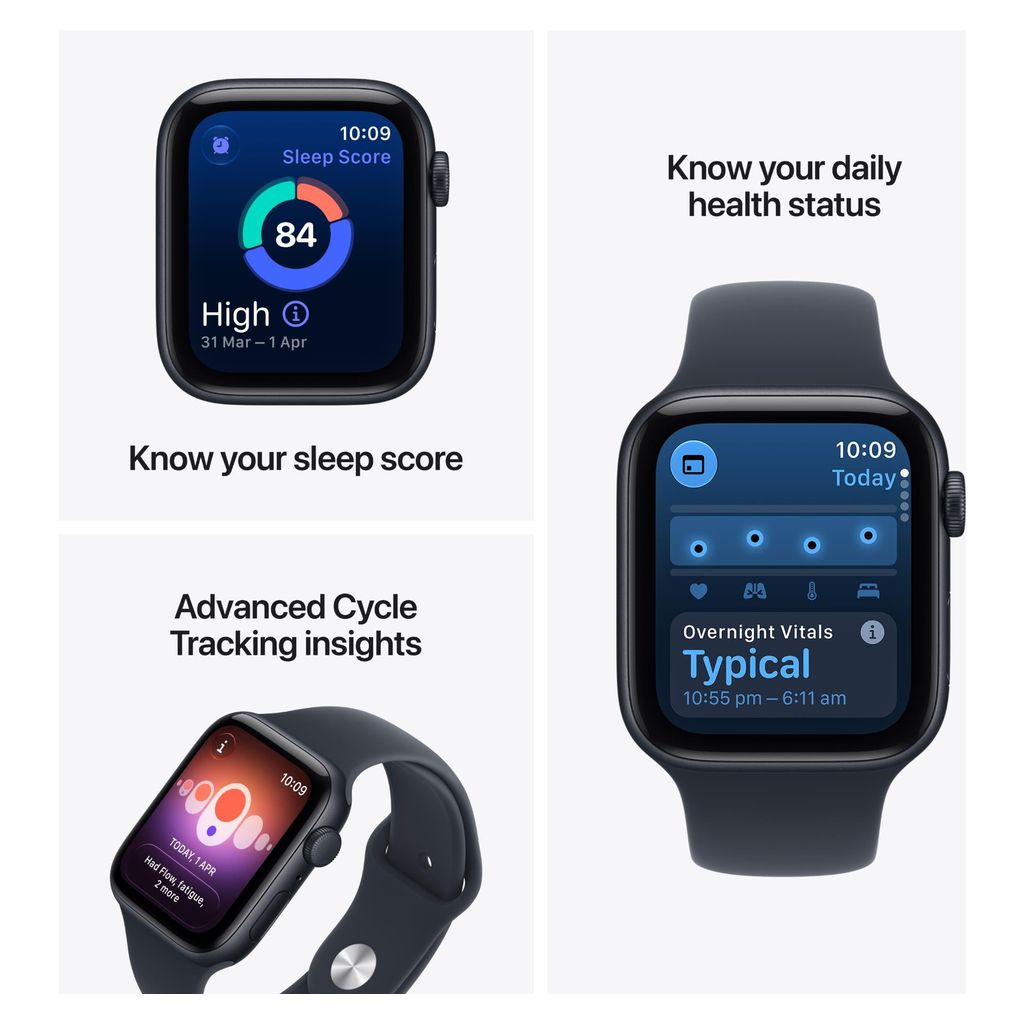 Apple Watch SE 3 40mm Midnight Aluminium Case GPS Navy Blue Sport Band (S/M)