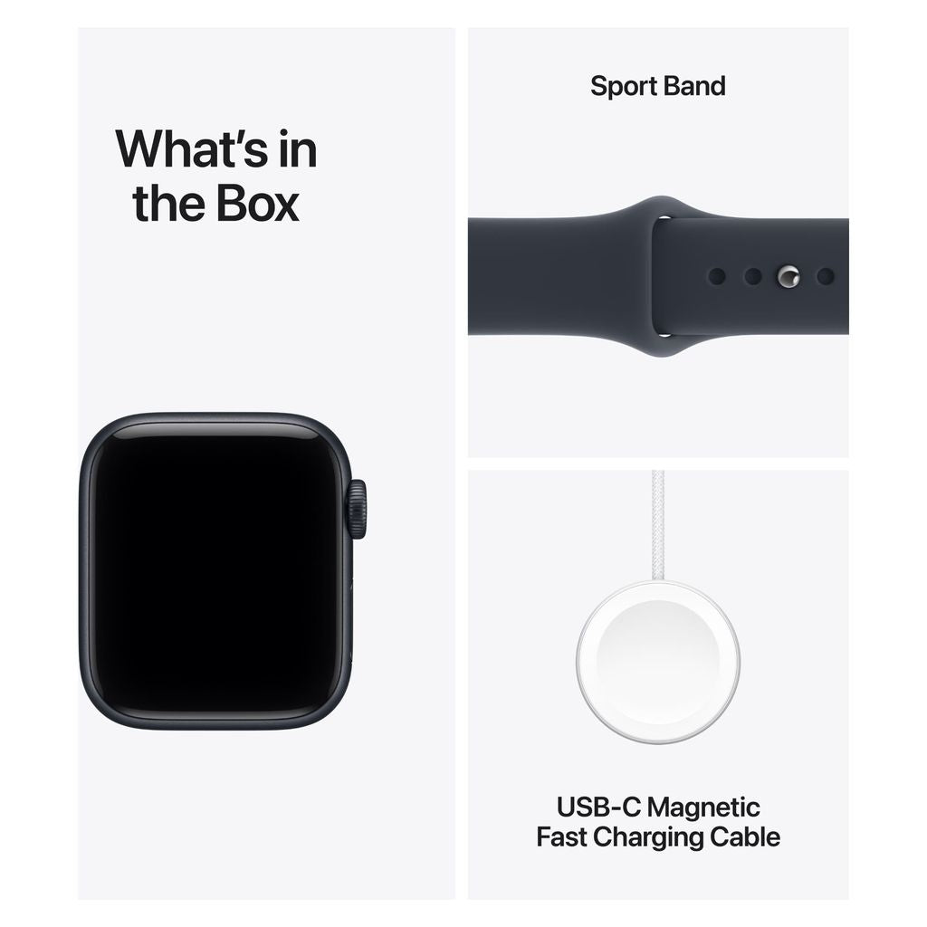 Apple Watch SE 3 40mm Midnight Aluminium Case GPS Navy Blue Sport Band (S/M)