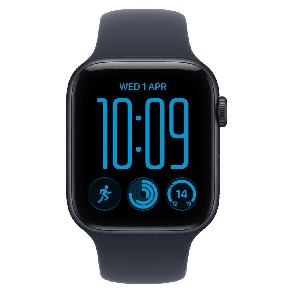 Apple Watch SE 3 44mm Midnight Aluminium Case GPS Navy Blue Sport Band (S/M)