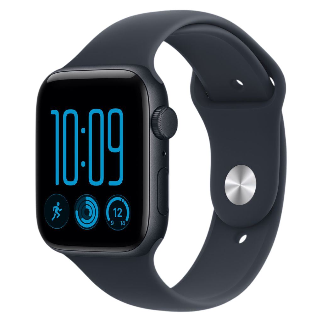 Apple Watch SE 3 44mm Midnight Aluminium Case GPS Navy Blue Sport Band (M/L)