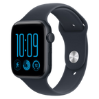 Apple Watch SE 3 44mm Midnight Aluminium Case GPS Navy Blue Sport Band (M/L)