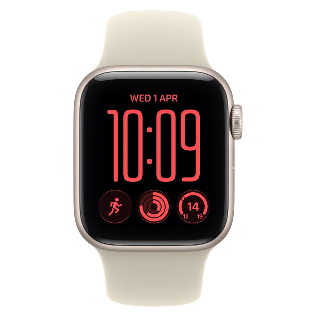 Apple Watch SE 3 40mm Starlight Aluminium GPS + Cellular Sand Sport Band (S/M)