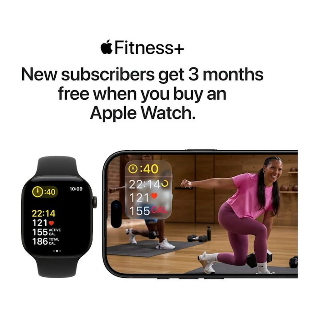 Apple Watch SE 3 40mm Midnight Aluminium Case GPS + Cellular Sport Band (S/M)