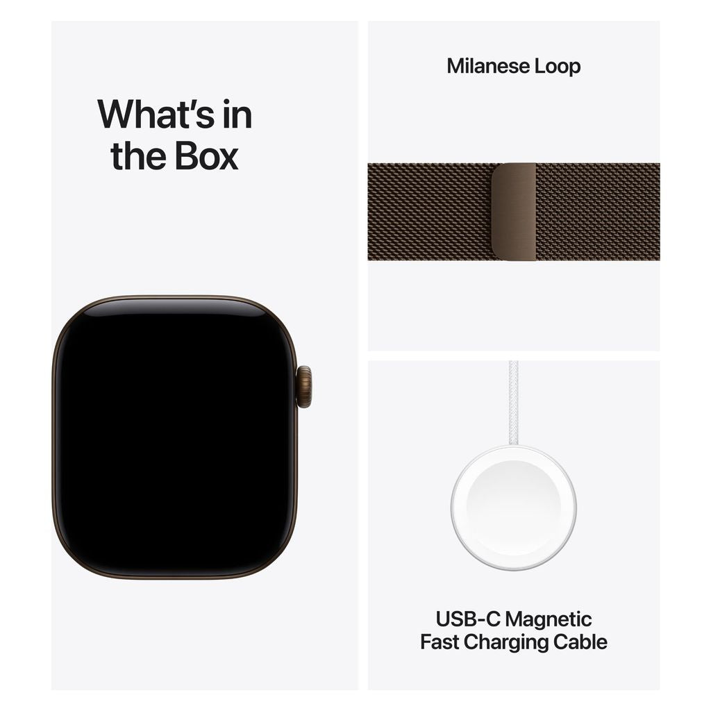 Apple Watch Series 12 42mm Dark Bronze Aluminium GPS Dark Bronze Milanese Loop