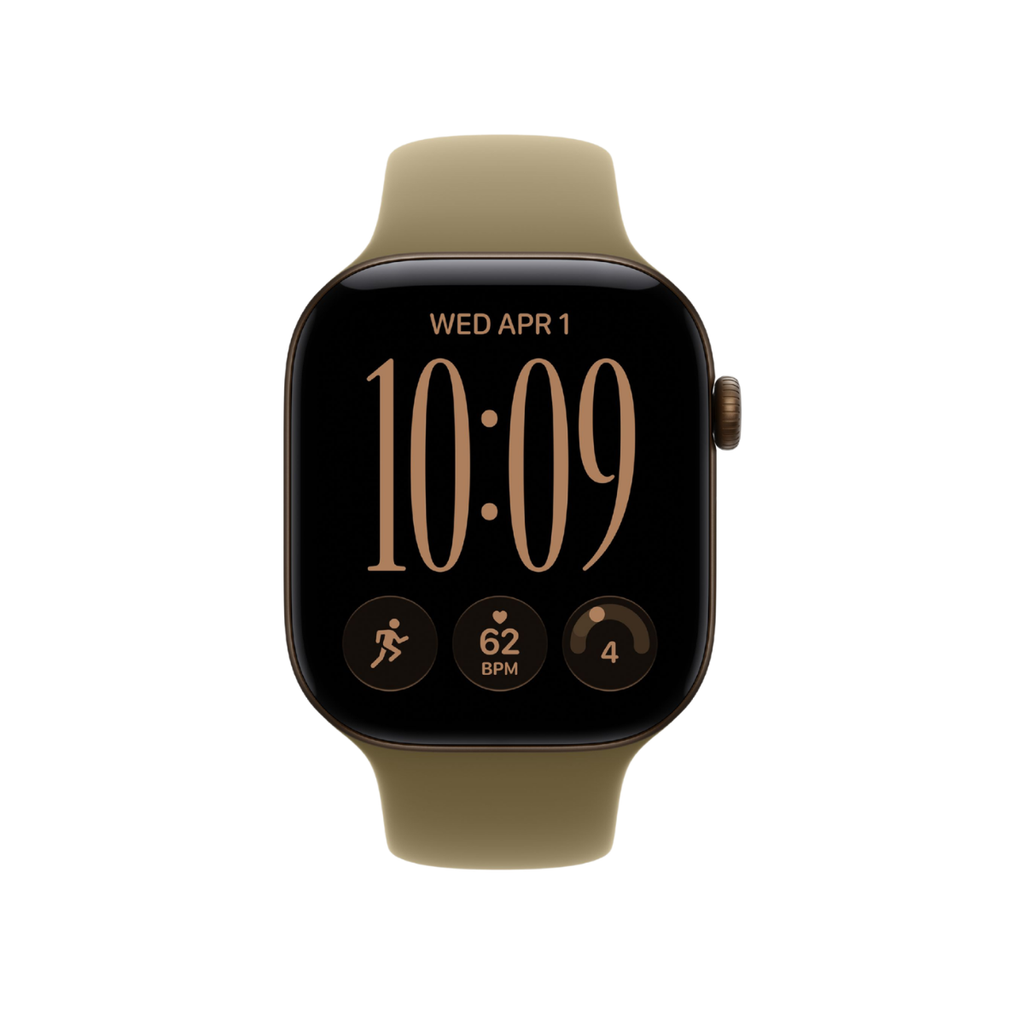 Apple Watch Series 12 46mm Dark Bronze Aluminium GPS + Cellular Milanese (S/M)