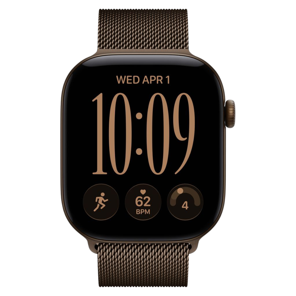 Apple Watch Series 12 46mm Dark Bronze Aluminium GPS + Cellular Milanese (M/L)