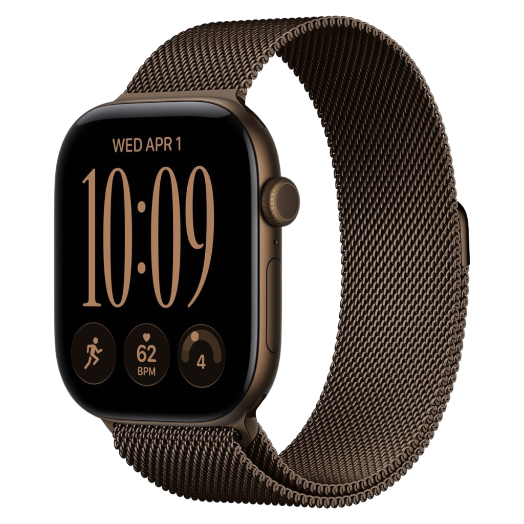 Apple Watch Series 12 46mm Dark Bronze Aluminium GPS + Cellular Milanese (M/L)