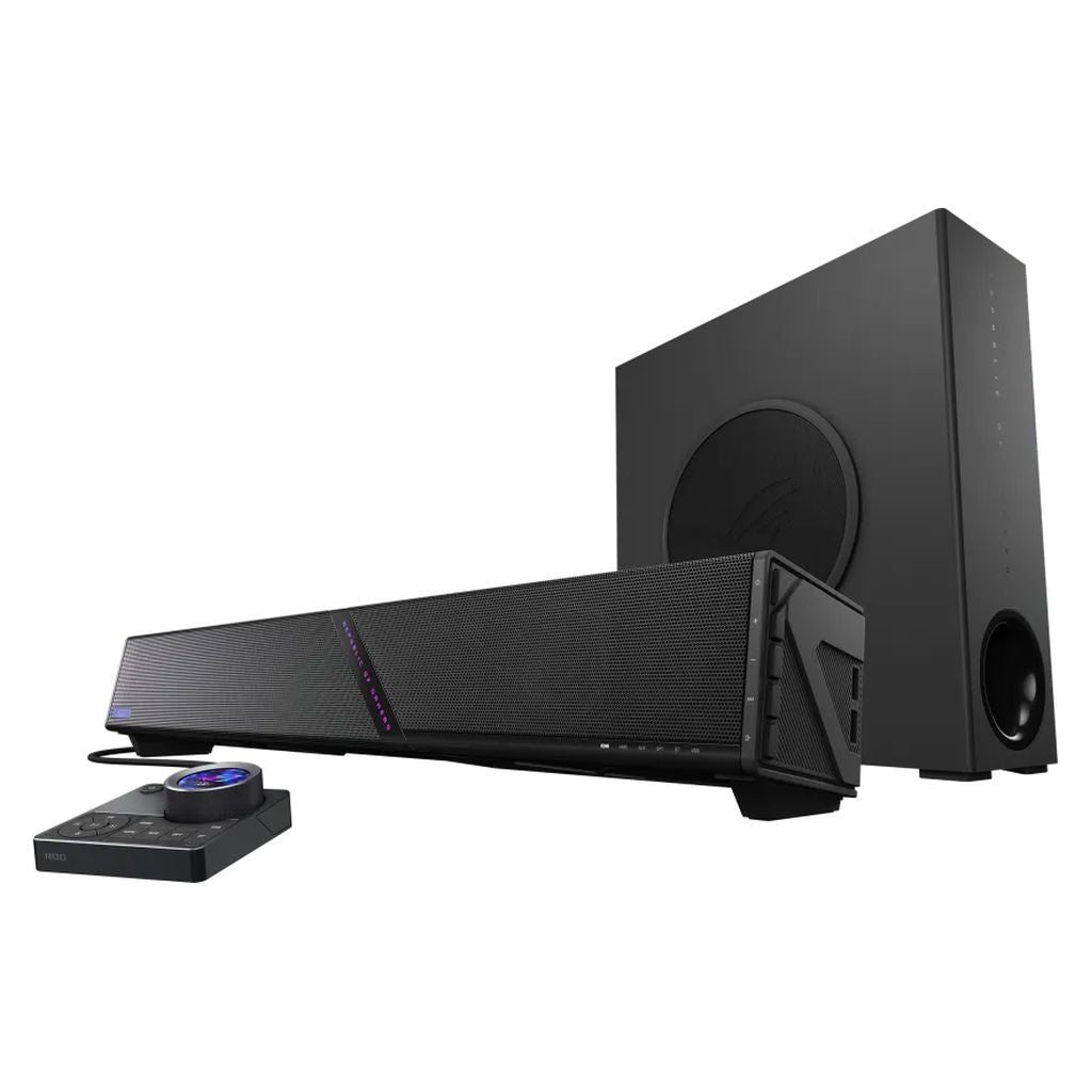 ASUS ROG Gjallar 2.1.2 Dolby Atmos Gaming Soundbar with Wireless Subwoofer