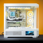 Mwave x Thermaltake View Ice Gaming PC - Ryzen 5 9600X / RX 9070 XT / Snow