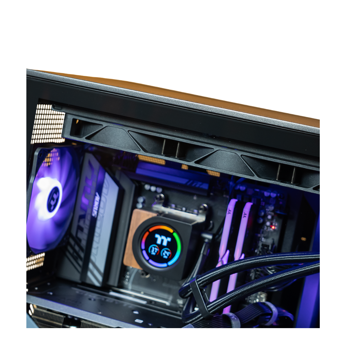 Mwave x Thermaltake View Wood Gaming PC - Ryzen 5 9600X / RX 9070 / Black Wood