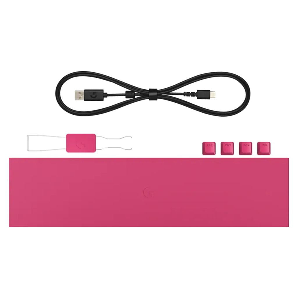 Logitech G Pro X Rapid 2 Gaming Keyboard - Pink