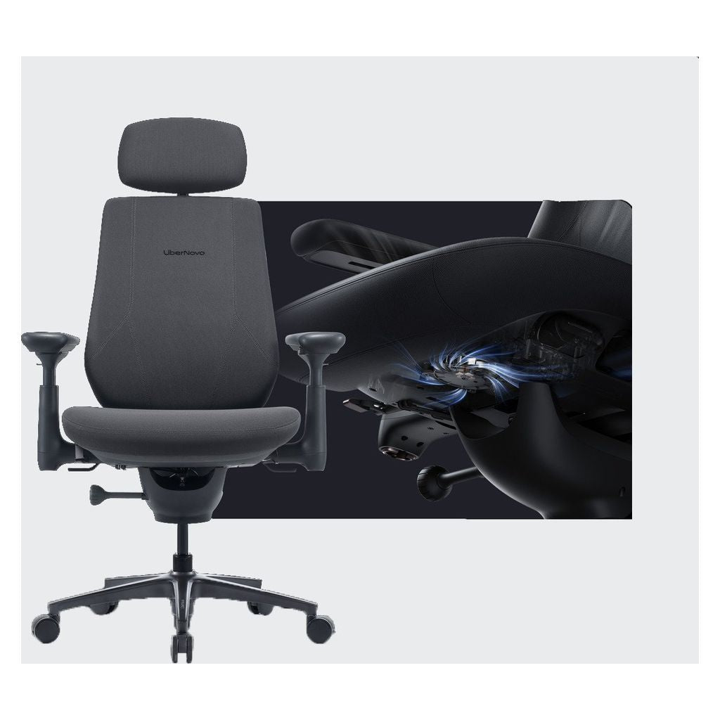 LiberNovo Maxis Airflow Big & Tall Dynamic Ergonomic Chair - Graphite