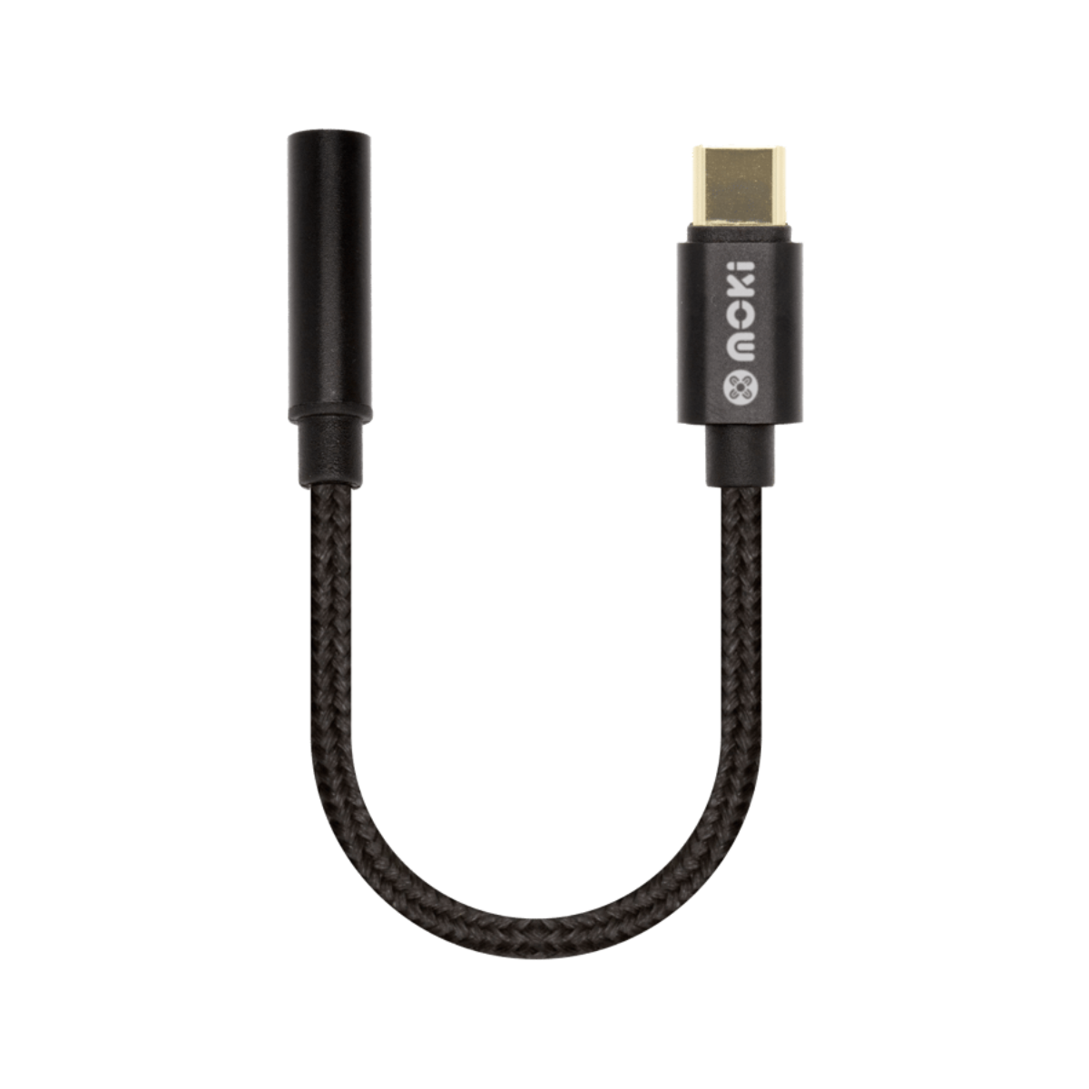 Moki USB-C to 3.5mm Audio Adaptor Cable - Black