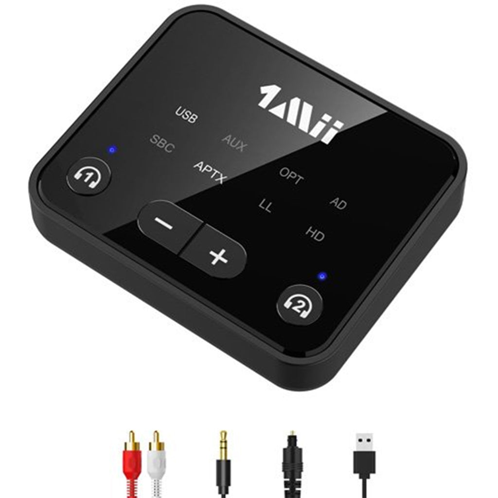 1Mii B06T6 Bluetooth 5.3 Transmitter to 2 Wireless Headphones(B06T6) - 1