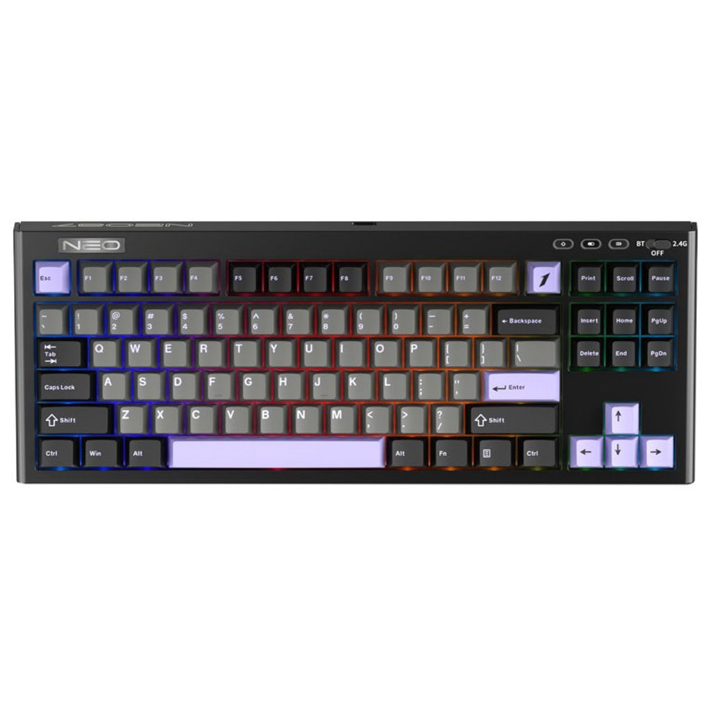 1st Player NEO87 Wireless 3 Mode Mechanical Keyboard - Midnight Violet(NEO87-BT-MV) - 1